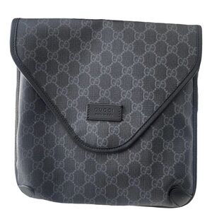 Gucci Gray Monogram Messenger Bag